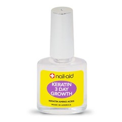 Nail-Aid Keratin 3 Day Growth Nail Treatment & Strengthener Clear 0.55 Fl Oz