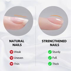 GAOY Clear Builder Gel for Nails, 16ml Nail Strengthener in a Bottle, Nail Exten