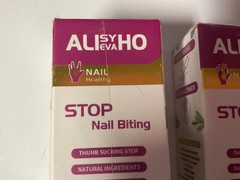 New 4 boxes ALISYEVAHO Nail Biting Treatment Cream with Chamomilla Extract 12ml