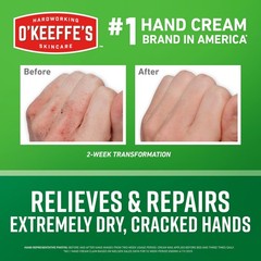 O’Keeffe’s Working Hands Hand Cream for Extreme Dryness 3 oz Travel Size Tube (1
