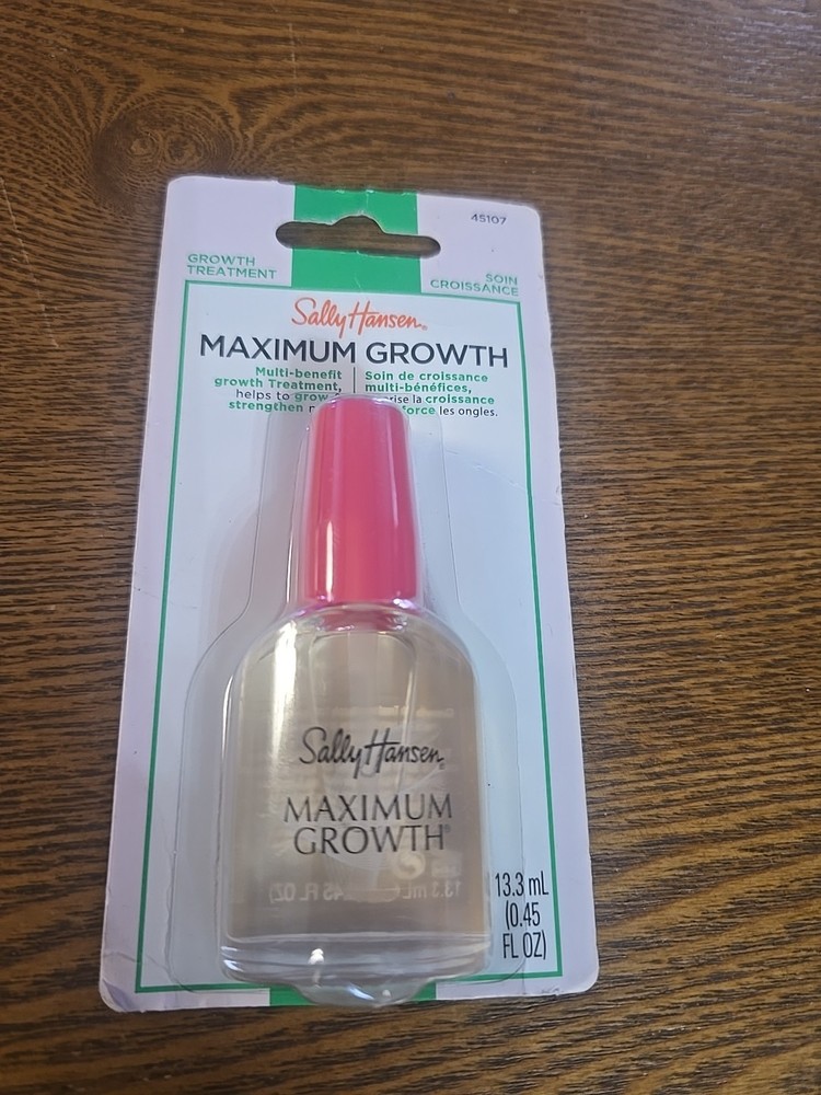Sally Hansen MAXIMUM GROWTH Nail Care Treatment HARDENER Strengthener 13.3ml NEW