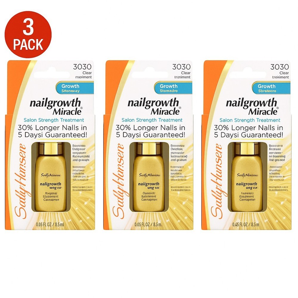 Sally Hansen Nail Growth Miracle Growth Treatment 3030 Clear (3 PACK)