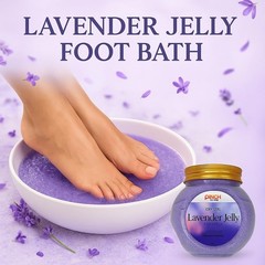 Pinch Me Crystal Lavender Jelly Dead Sea Salt Soak for Mani-Pedi 175g