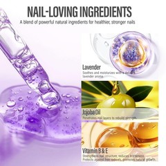 CHUCHU Nail Cuticle Oil Strengthener – 0.51 Fl Oz (Pack of 1), lavender