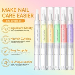 COSCELIA 16 PCS Cuticle Oil Pen for 1 Fl Oz (Pack of 1), 16pcs Multi Color
