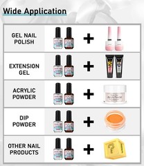 Nail Dehydrator and Nail Primer with Cuticle Oil Set Air Dry Superior Bonding…