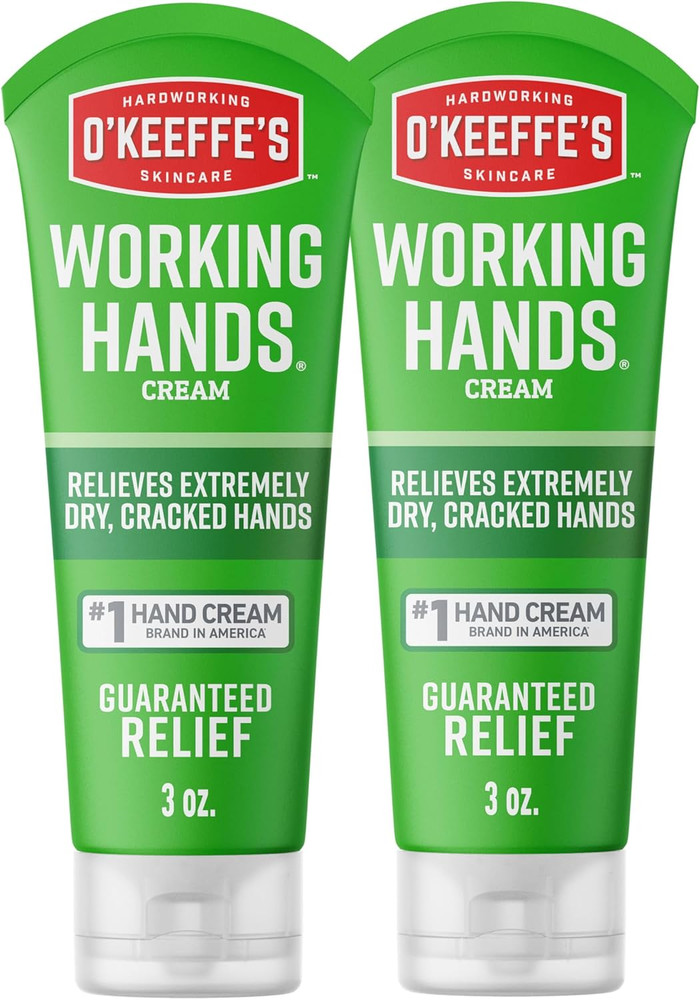 Working Hands Hand Cream for Extreme Dryness – 3 Oz Tube (2 Pack) – Repairing Sk