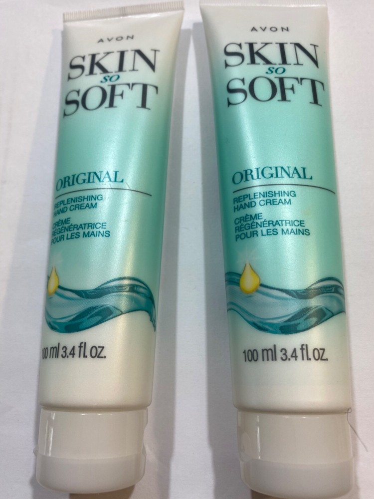 Avon Skin So Soft Replenishing Hand Cream Jojoba Oil-Renewing FULL SIZE Lot of 2