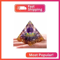 YATOJUZI 2.4″ Healing Crystals Tower Amethyst Crystal Chakra Reiki Orgonite Gems