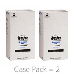 GOJO SHOWER UP Clean Scent Soap And Shampoo Refills, 16.91 Oz, 2PK