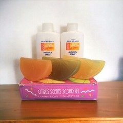 Avon Citrus Scents Soap Set + Avon Skin-So-Soft Anti-Itch Refill Spray Bottles