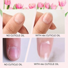 NBC BeautiLab Cuticle Oil Set – 6pcs with 0.17 Fl Oz (Pack of 6), Flower