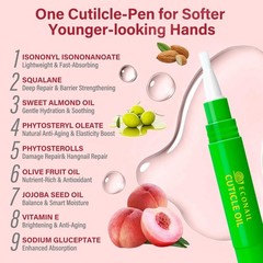 Econail Cuticle Oil Pen x2 pcs, Nourishing 0.24 Fl Oz (Pack of 2), Clear