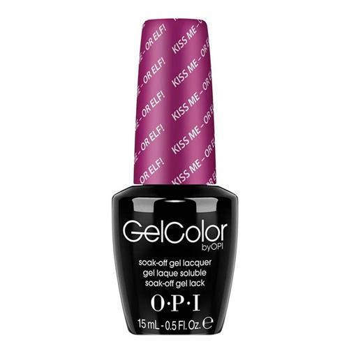 OPI GelColor Soak Off Gel Lacquer Kiss Me or Elf 0.5oz / 15ml New