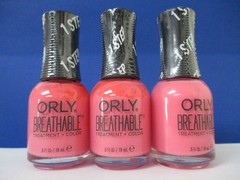 (3) ORLY Breathable Nail Polish + Treatment 0.6 oz FLOWER POWER