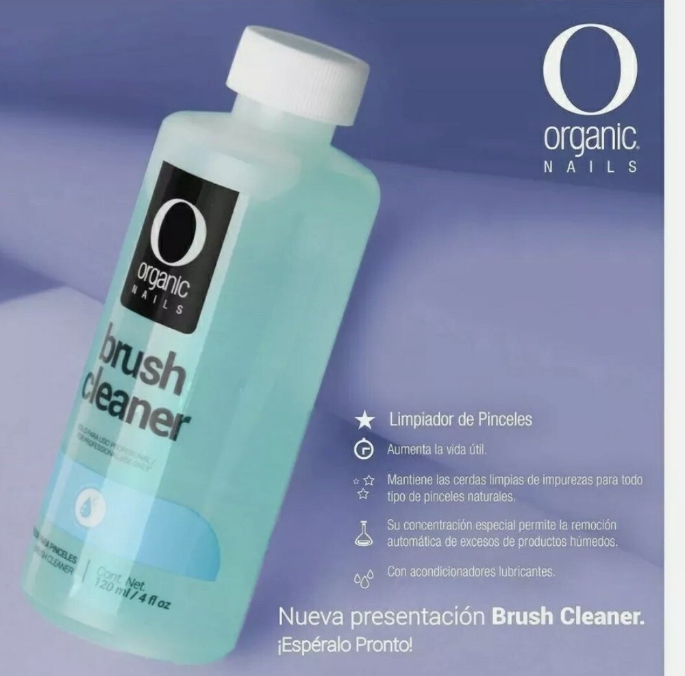 Organic Nails Brush Cleaner Limpia Pinceles 4 oz