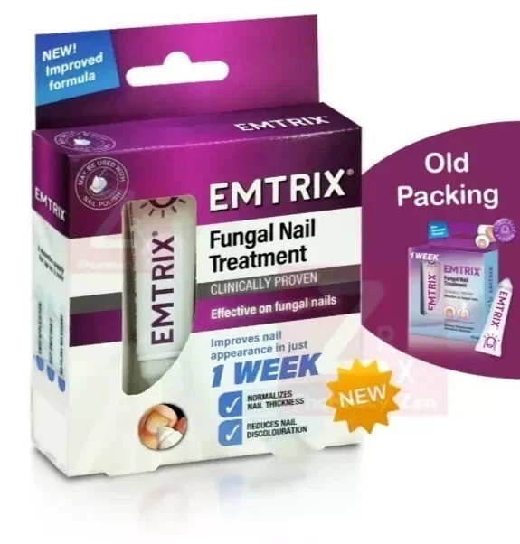 New 3 x EMTRIX Fungal Nail Treatment Visible Results in 1 Week Easy Application