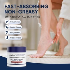 VREKEF Urea Cream 40 Percent for Feet Maximum 5.29 Ounce (Pack of 1), blue