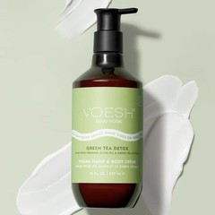 Voesh Velvet Luxe Vegan Body & Hand Cream Lotion Green Tea Detox 28 oz