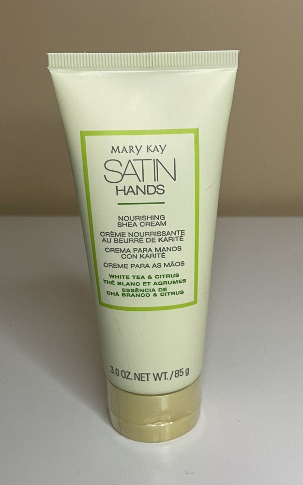 New Mary Kay Satin Hands White Tea & Citrus Nourishing Shea Cream Full Size 3 oz