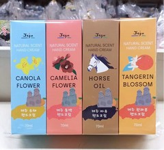 1Set-4EA Jeju Hand Cream 70ml Rape, Hallabong, Horse Oil, Camellia Flower