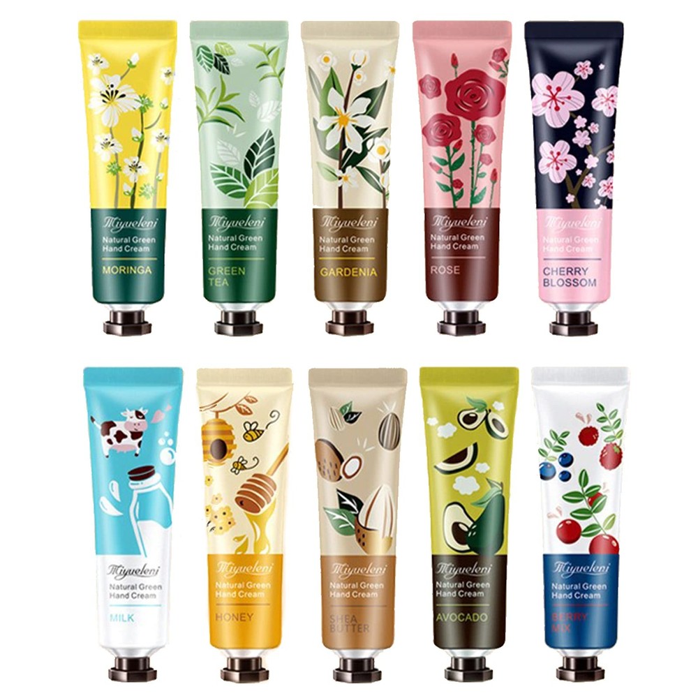 BONNIESTORE 10 Pack Plant Fragrance Hand 1.01 Fl Oz (Pack of 10), white