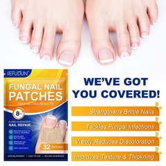 64 Pcs Fungal Nail Patches – Extra Strength Toenail Fungus Treatment Overnight