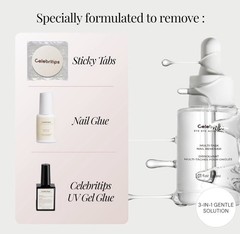 Bye Bye Adhesive™ | Press-On Nail | Odorless, Non-, Gentle | 30ml (1.01 fl.oz)