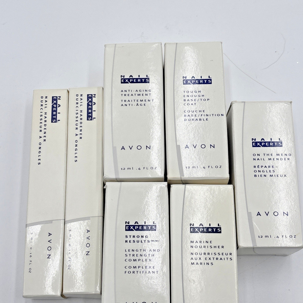 7Vintage Avon Nail Experts Nail Care Lot: