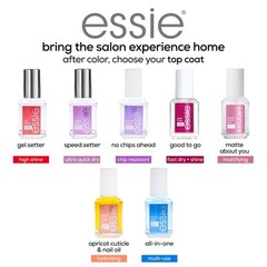 essie Nail Care, 8-Free Vegan, Gel 0.46 Fl Oz (Pack of 1), GELSETTER TOP COAT