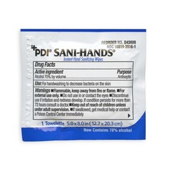 Sani-Hands Hand Sanitizer Wipes 100 Packets Per Box 100 Count (Pack of 1)