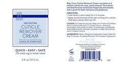 Blue Cross Cuticle Remover Cream for Dry Damaged Cuticles Moisturizing Cuticle