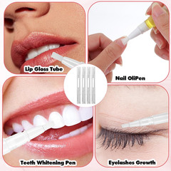 50 Pack 3Ml Transparent Twist Pen Empty Cuticle Nail Oil Pens with Brush Tip