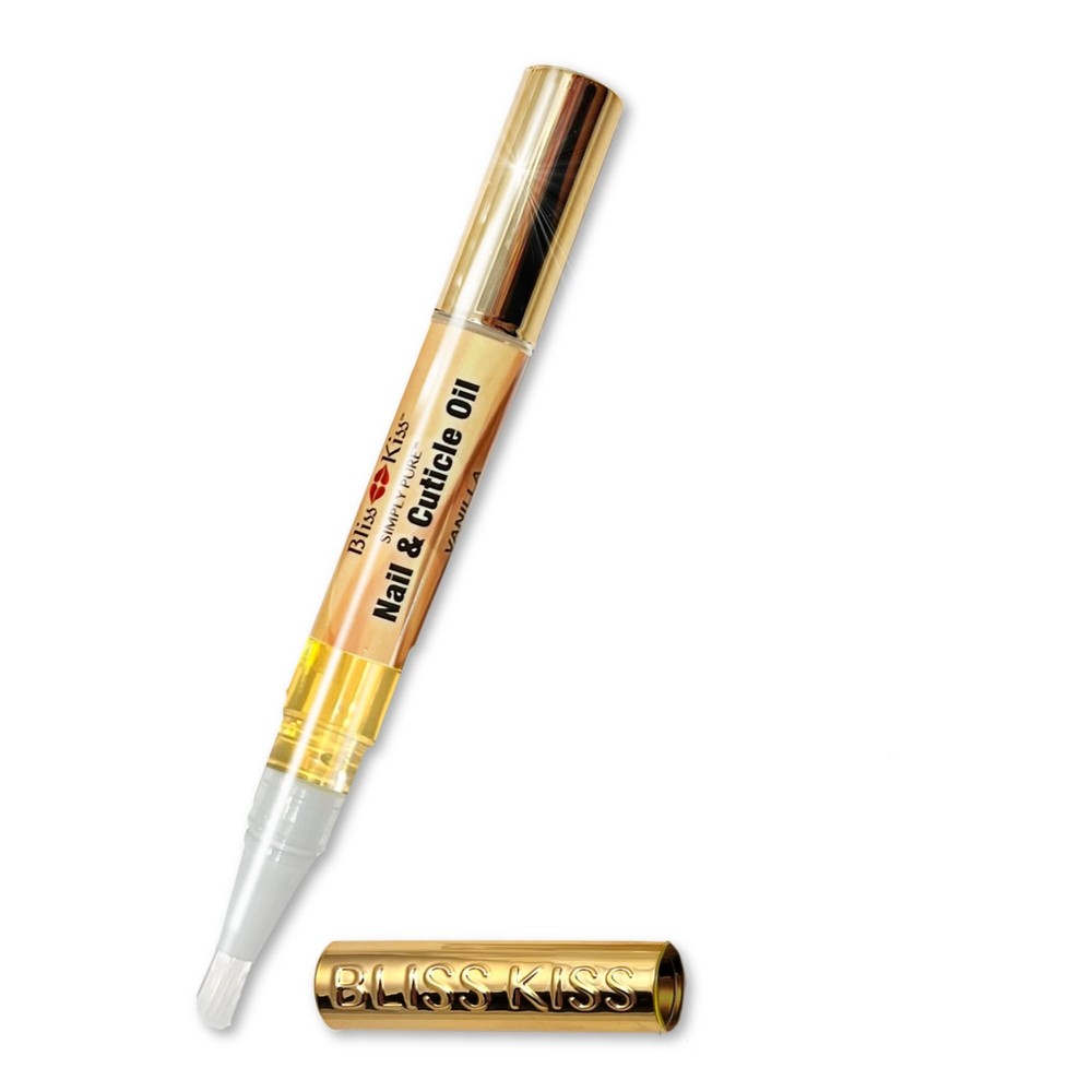 Bliss Kiss | 1 Vanilla Fragrance | Nail Oil Cuticle Pen w/Vitamin E & Jojoba⏤Nai