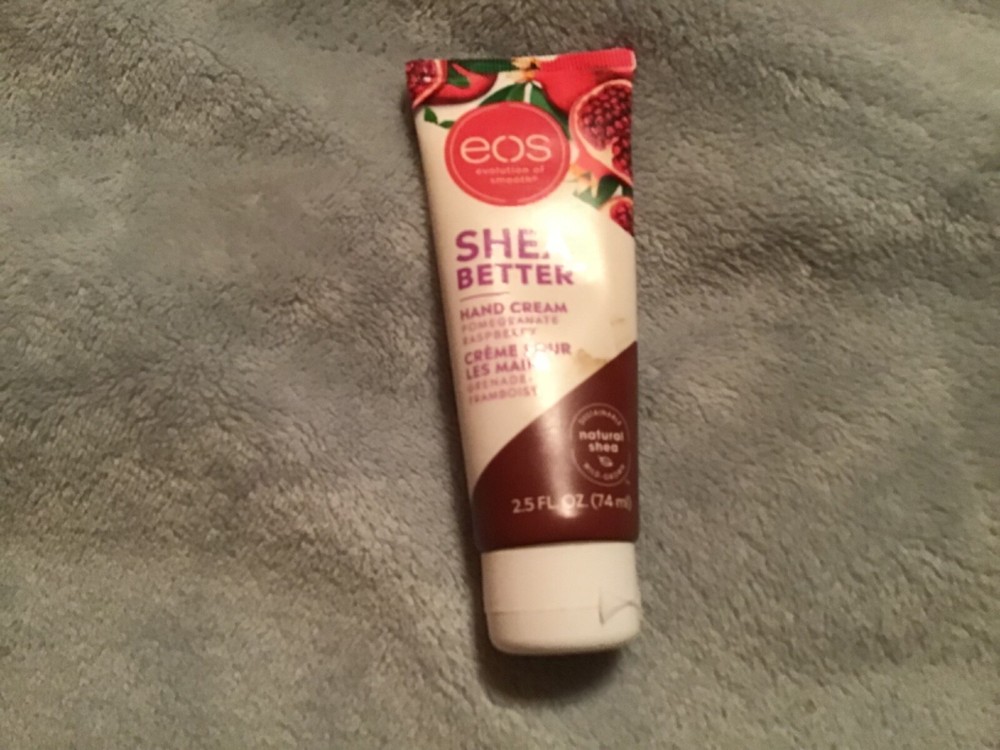 EOS Shea butter hand cream pomegranate raspberry 2.5 oz new