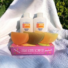 Avon Citrus Scents Soap Set + Avon Skin-So-Soft Anti-Itch Refill Spray Bottles