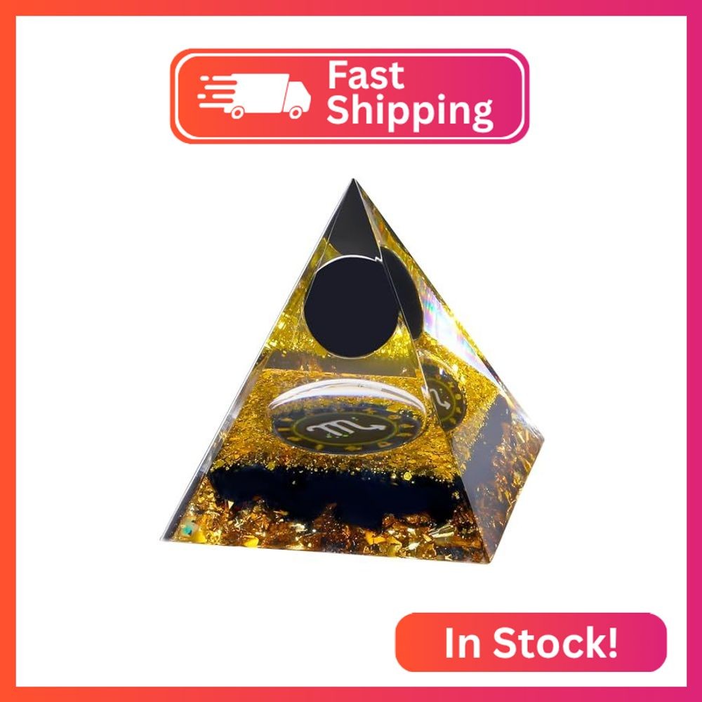 YATOJUZI 12 Zodiac Scorpio Birthday Gifts for Women Men Black Obsidian Healing C