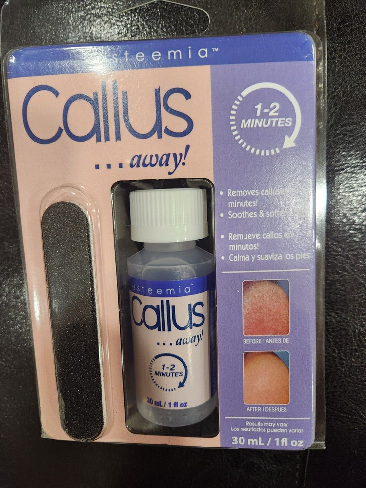 CALLUS AWAY! ESTEEMIA REMOVES CALLUSES IN MINUTES NET 1 FL OZ 30 ml SEALED USA