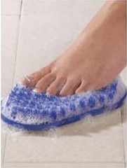 Soapy Toes Travel Sized Foot Scrubber Massages & 1 Count (Pack of 1), Blue