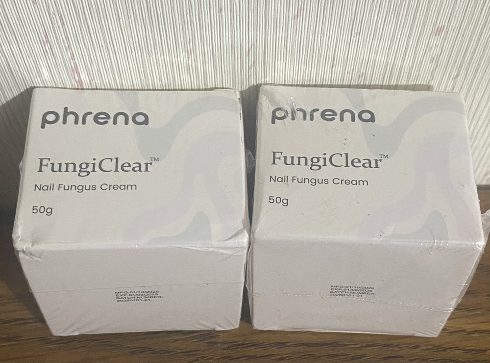 2Pcs. Phrena Fungi Clear , Nail Fungus Cream 50g. Each, Sealed. Exp. 01/09/2029