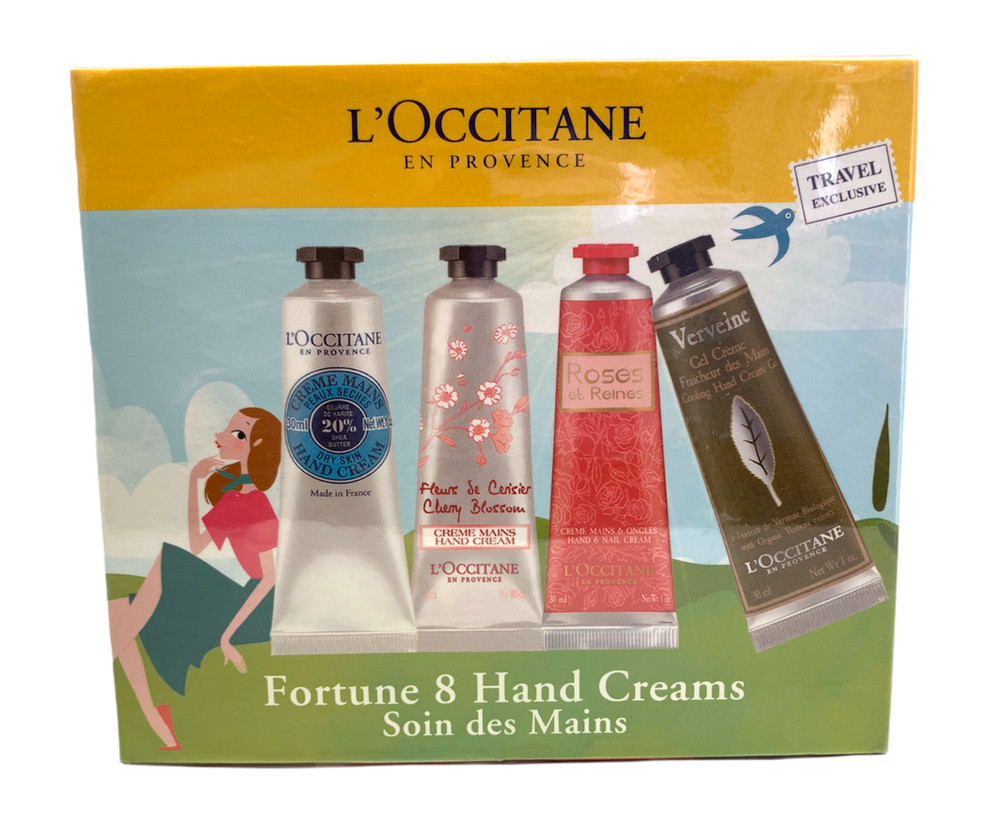 L’Occitane En Provence Fortune 8 Hand Creams Travel Exclusive 1oz (8 Pieces) NEW