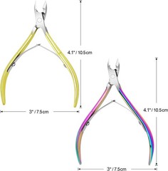 4 Pas Cuticle Nipper, Premium Stainl Steel Cuticle Trimmer for
