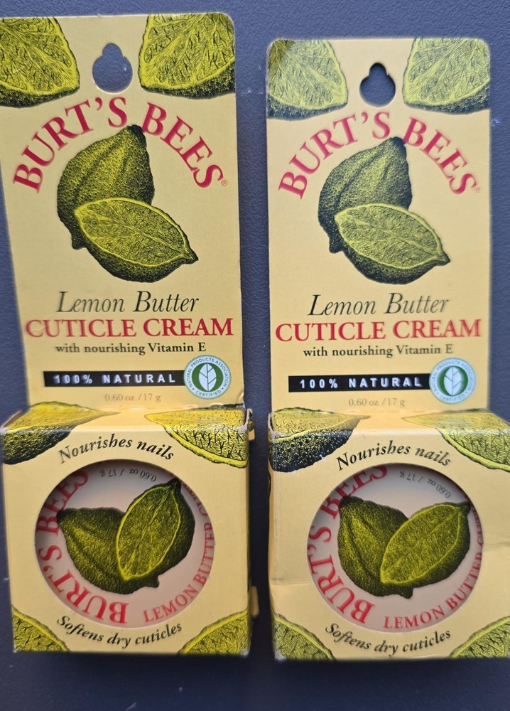Lot of 2 Burt’s Bees Lemon Butter Cuticle Cream New