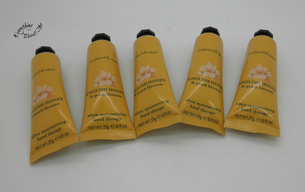 [Lot of 5] Original CRABTREE EVELYN Hand Therapy ENGLISH HONEY & PEACH BLOSSOM