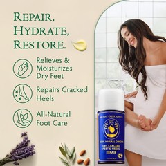 Dry Cracked Heels Repair with 3.4 Fl Oz (Pack of 1), + Pumice Stone