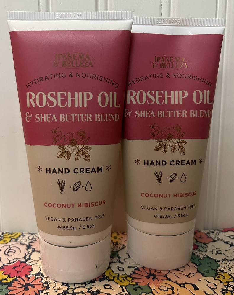 2 COCONUT HIBISCUS HAND CREAM 5.5oz SEALED IPANEMA & BELLEZA See description