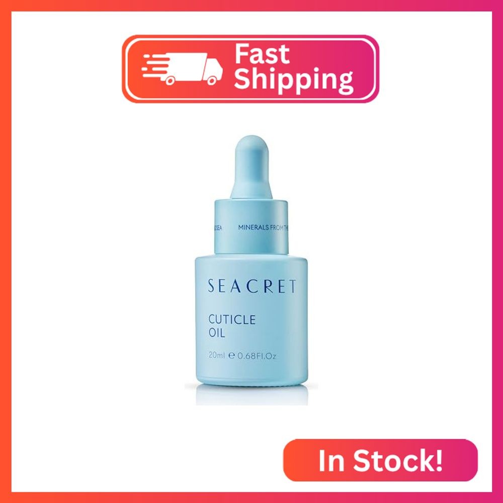 SEACRET Cuticle Oil with Precision Dropper Applicator – Fast-Absorbing for Dry,