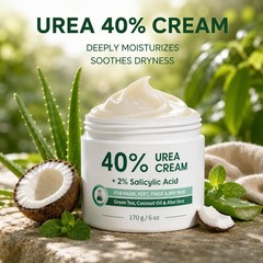 FAMIKYA Urea Cream 40 Percent for Feet Maximum 6 Ounce (Pack of 1), White