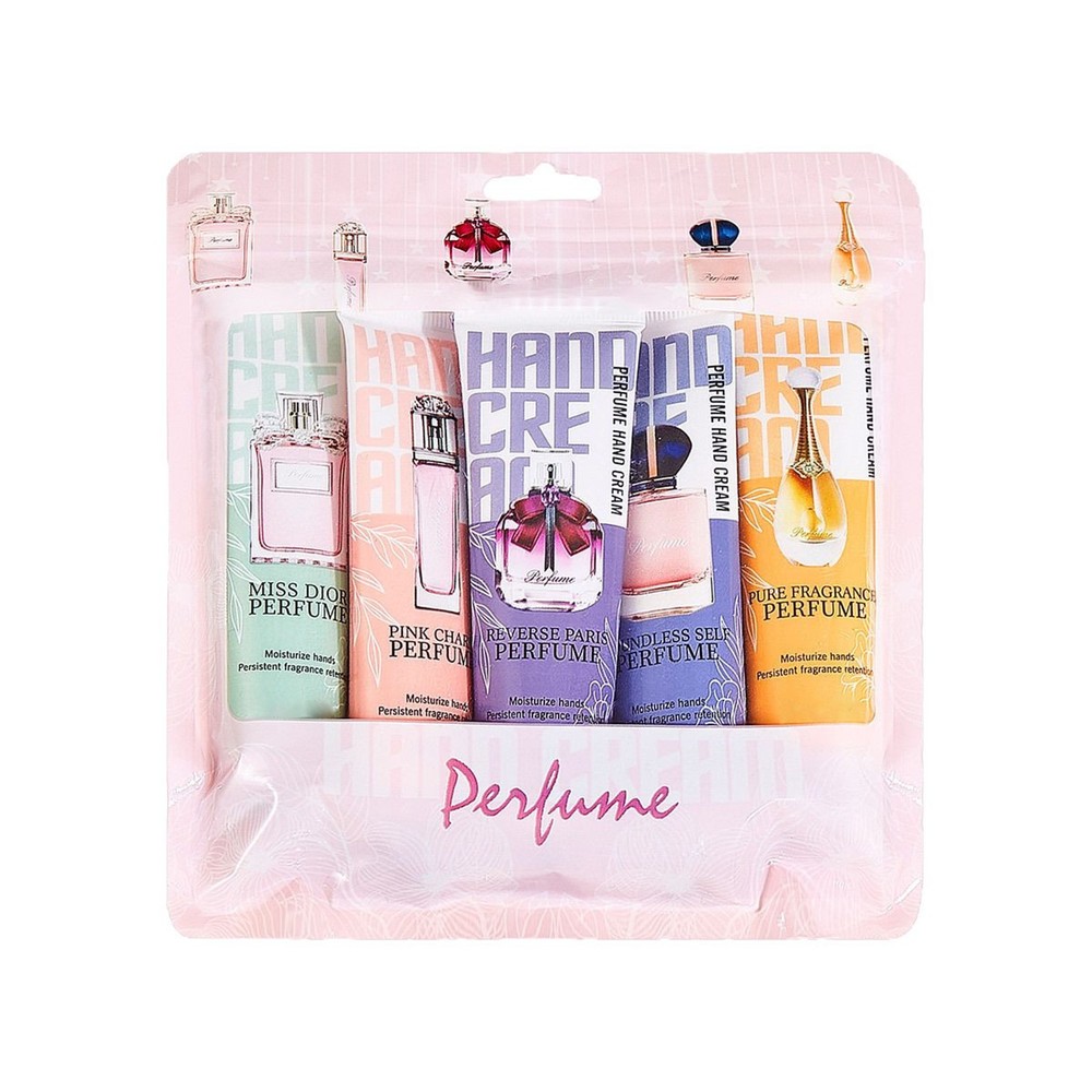 5pcs Fragrant Hand Cream Non-sticky Non-greasy Perfume Hand Cream Set