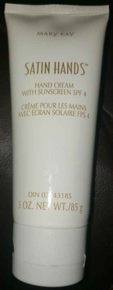 Mary Kay Satin Hands Hand Cream with Sunscreen SPF 4 New! 3 oz.